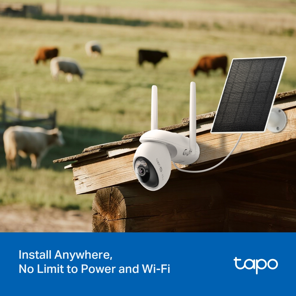 TP-Link Tapo C665G KIT 4K Solar-Powered Wi-Fi/4G Security Camera Kit