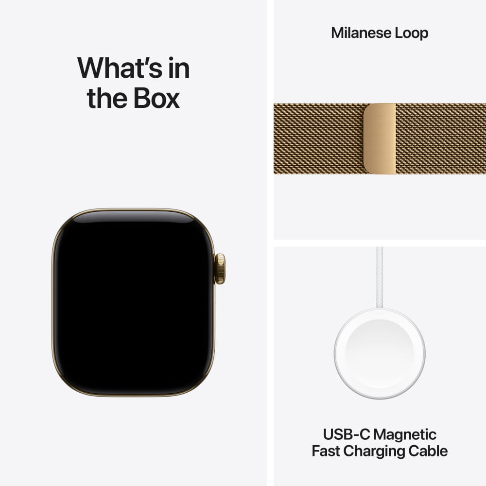 Apple Watch Series 12 Titanium Case with Milanese Loop (GPS + Celullar)