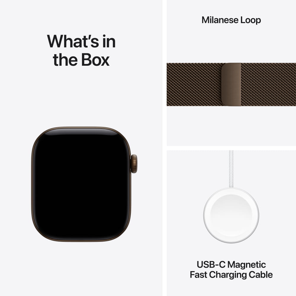 Apple Watch Series 12 Aluminium Case with Milanese Loop