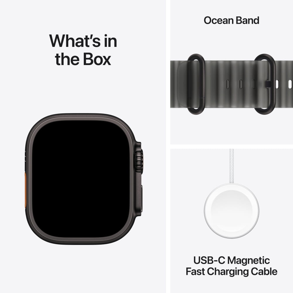 Apple Watch Ultra 4 Titanium Case with Ocean Band (GPS + Cellular)