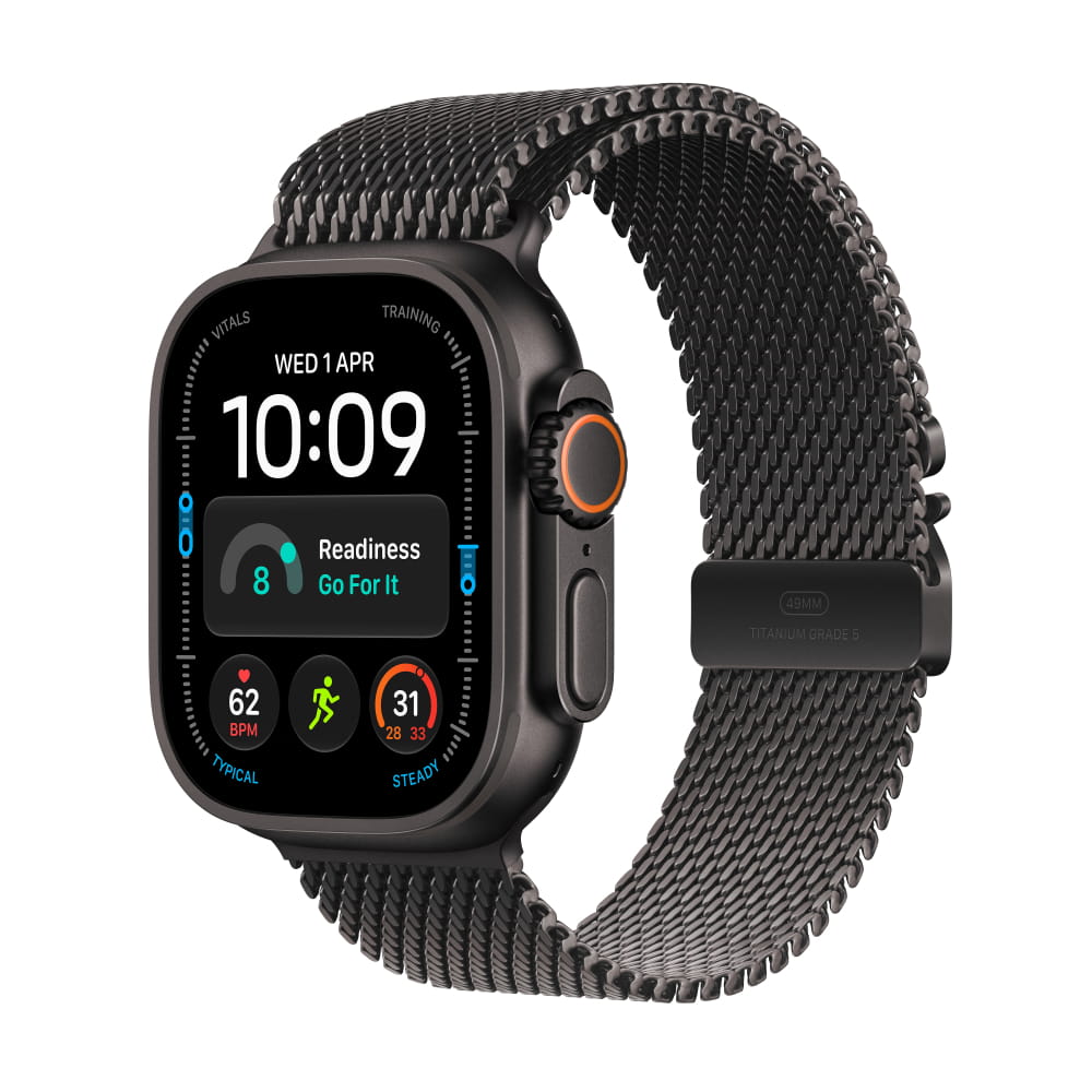 Apple Watch Ultra 4 Titanium Case with Titanium Milanese Loop (GPS + Cellular)
