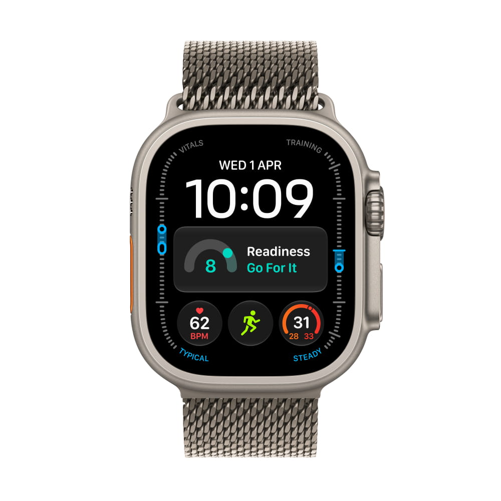 Apple Watch Ultra 4 Titanium Case with Titanium Milanese Loop (GPS + Cellular)