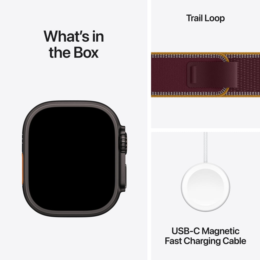 Apple Watch Ultra 4 Titanium Case with Trail Loop (GPS + Cellular)