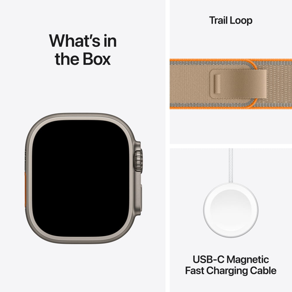 Apple Watch Ultra 4 Titanium Case with Trail Loop (GPS + Cellular)