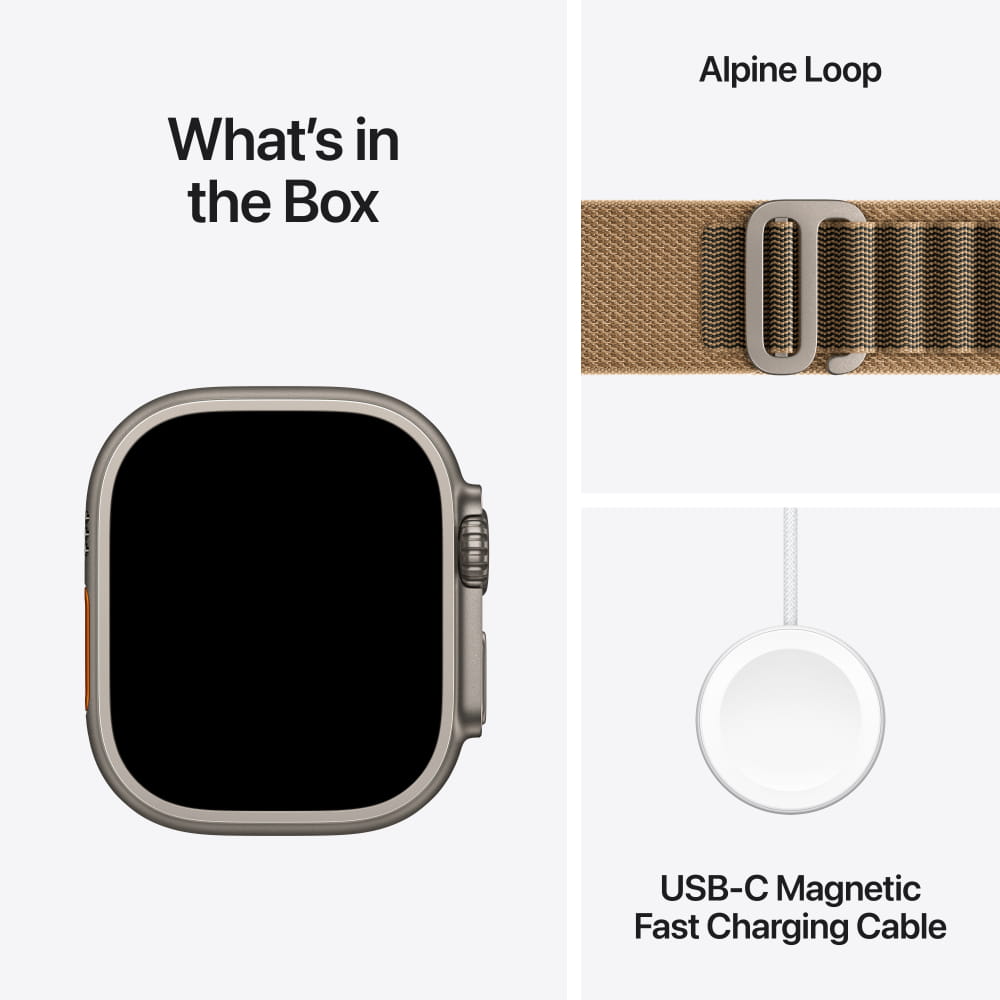 Apple Watch Ultra 4 Titanium Case with Alpine Loop (GPS + Cellular)