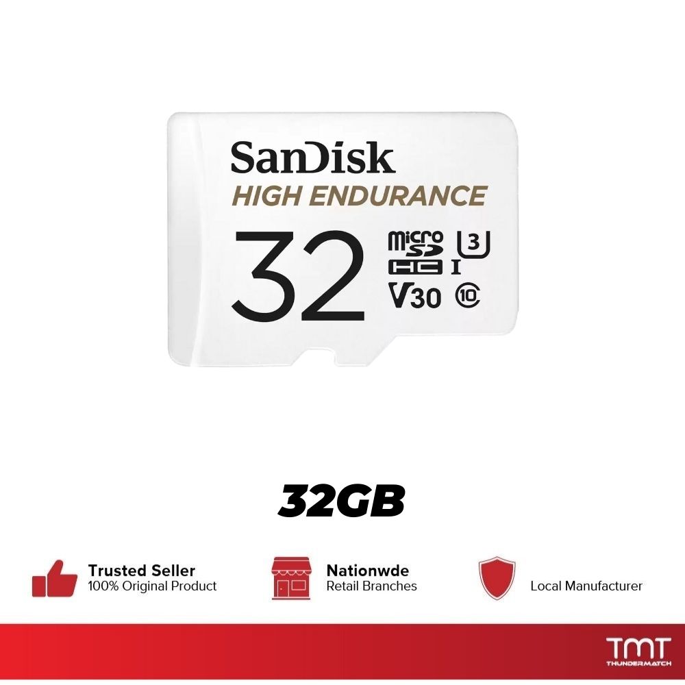 SanDisk High Endurance microSD UHSI C10 V30 U3 Memory Card