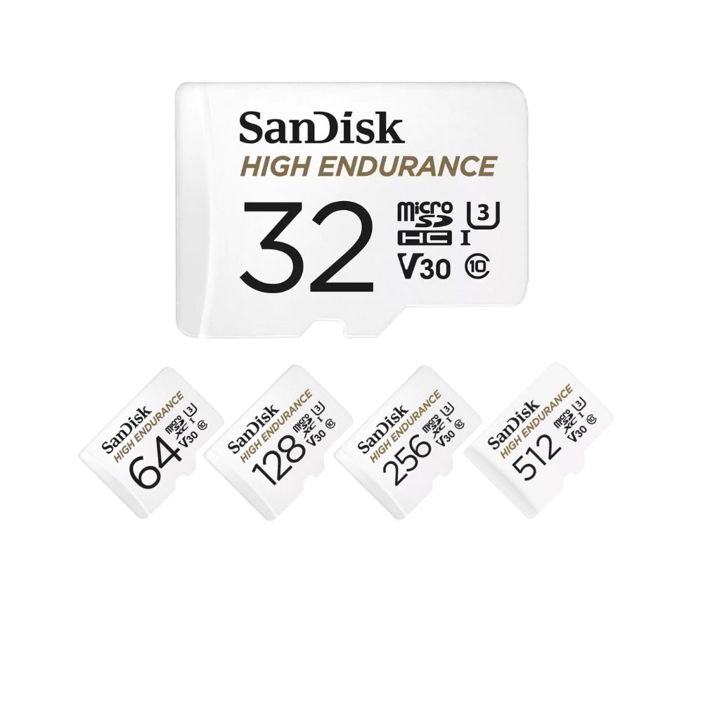 SanDisk High Endurance microSD UHS-I C10 V30 U3 Memory Card