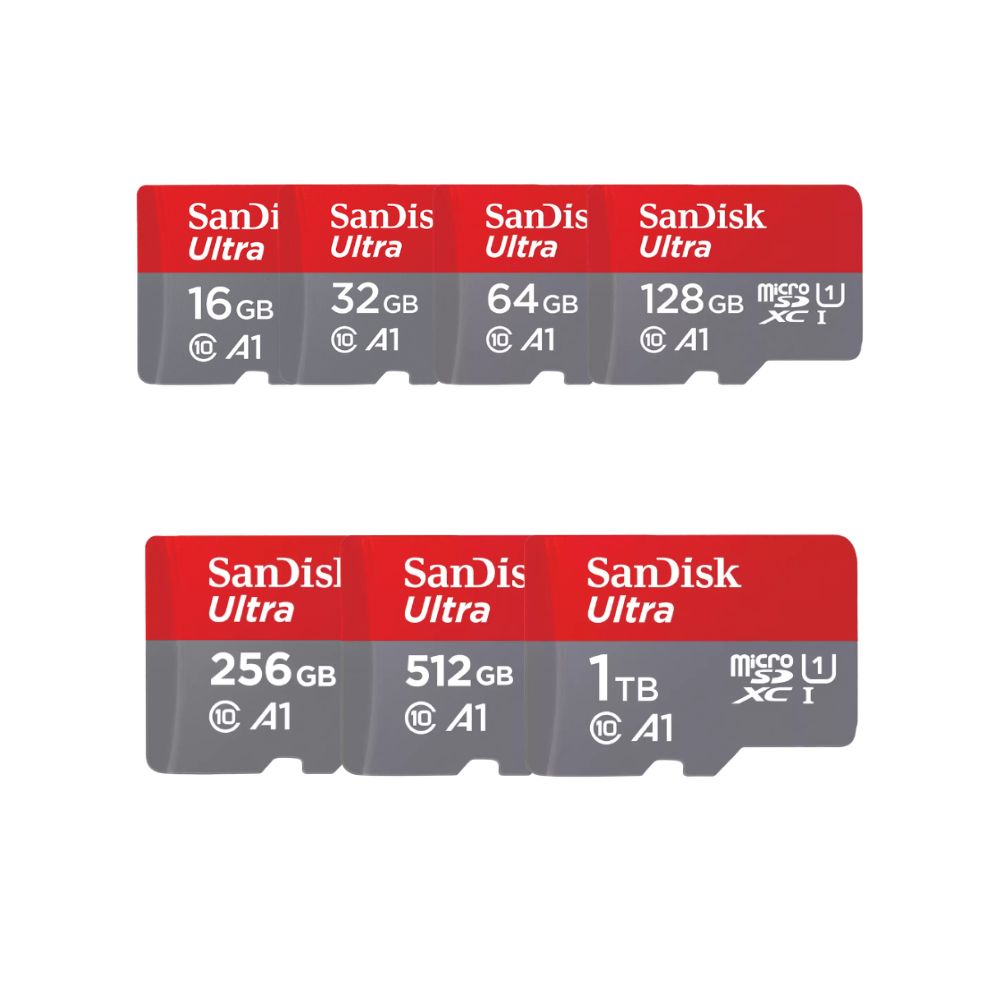 SanDisk Ultra MicroSD UHS-I C10 A1 Memory Card