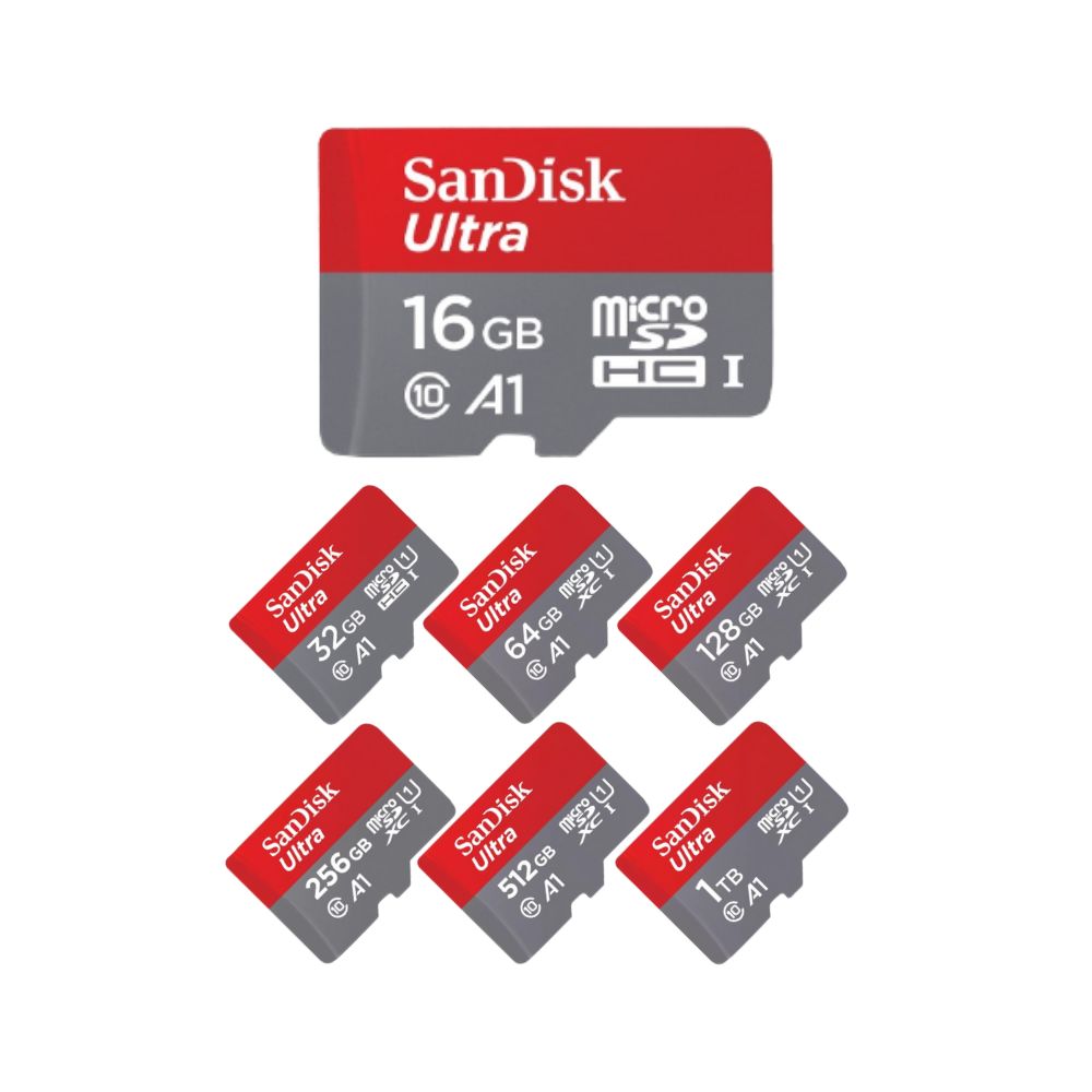 SanDisk MicroSD Ultra UHS-I C10 A1 Memory Card