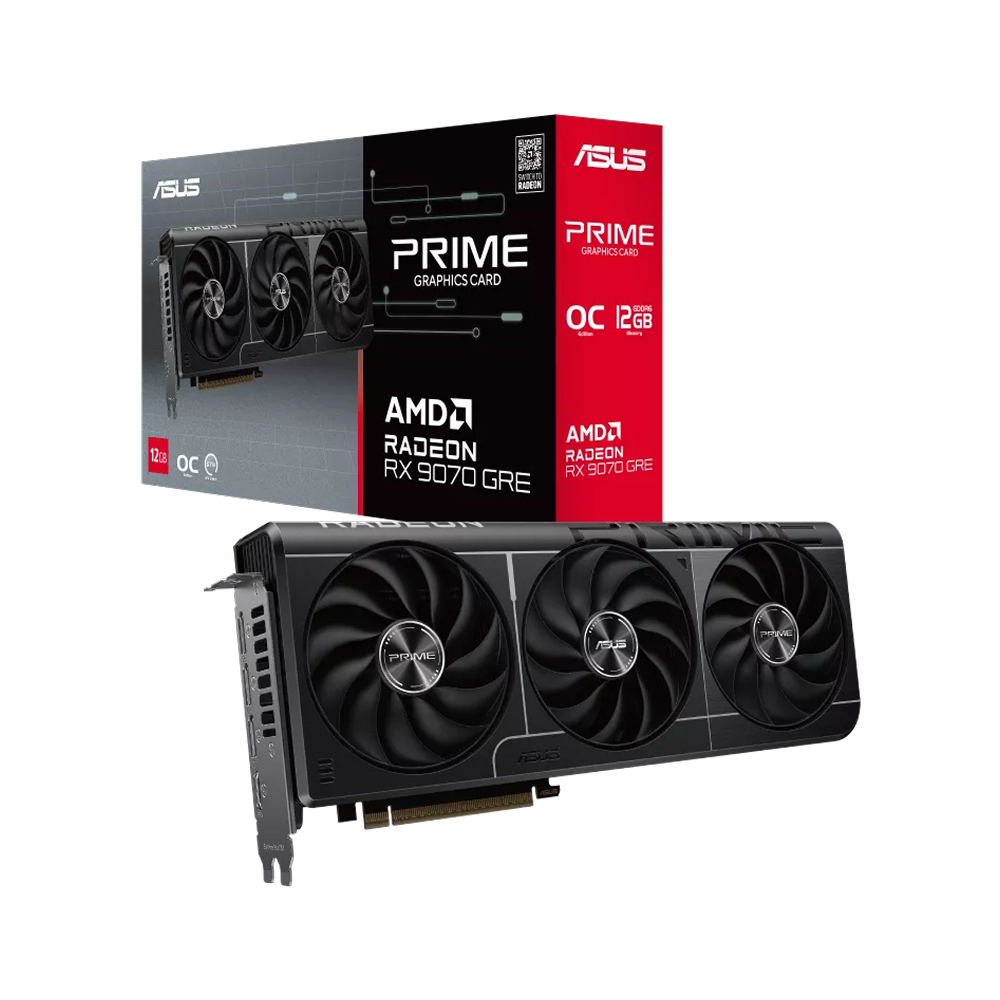 ASUS Prime Radeon RX 9070 GRE EVO OC 12GB GDDR6 Graphics Card