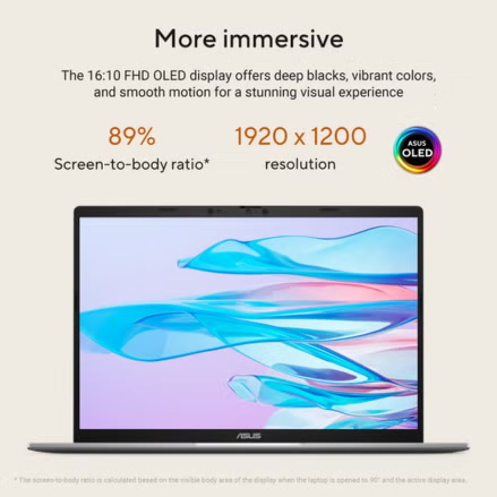 ASUS Vivobook S16 M3607K-ASH236WS/ASH238WS Laptop | AMD Ryzen AI 5 330