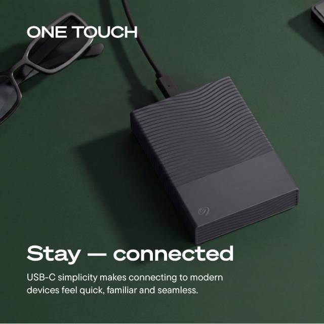 Seagate One Touch USB-C with Password External Hard Disk