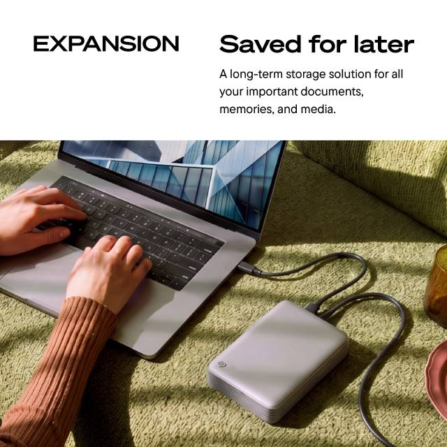 SEAGATE Expansion Desktop Drive USB-C 3.5" External Hard Disk