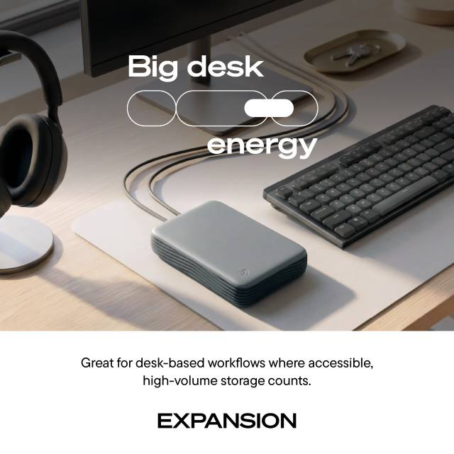 SEAGATE Expansion Desktop Drive USB-C 3.5" External Hard Disk