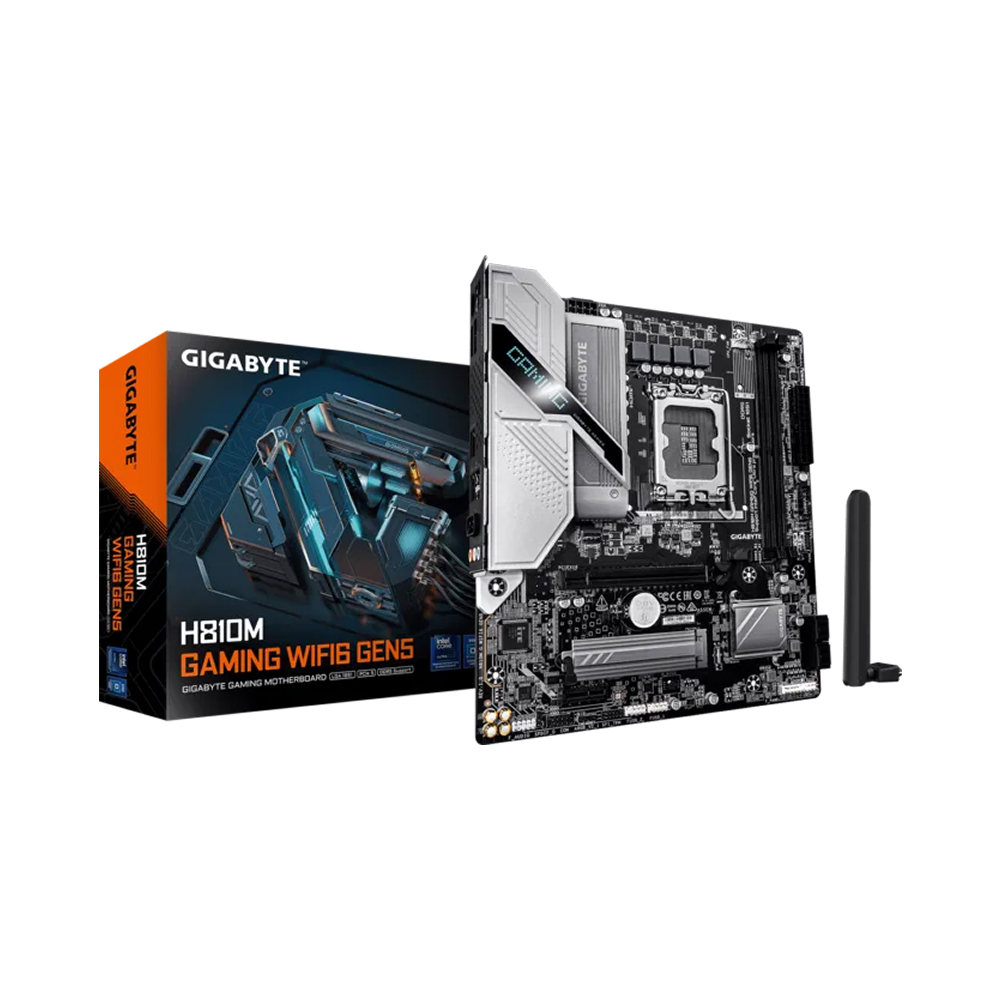 Gigabyte H810M GAMING WIFI6 GEN5 LGA1851 mATX Motherboard