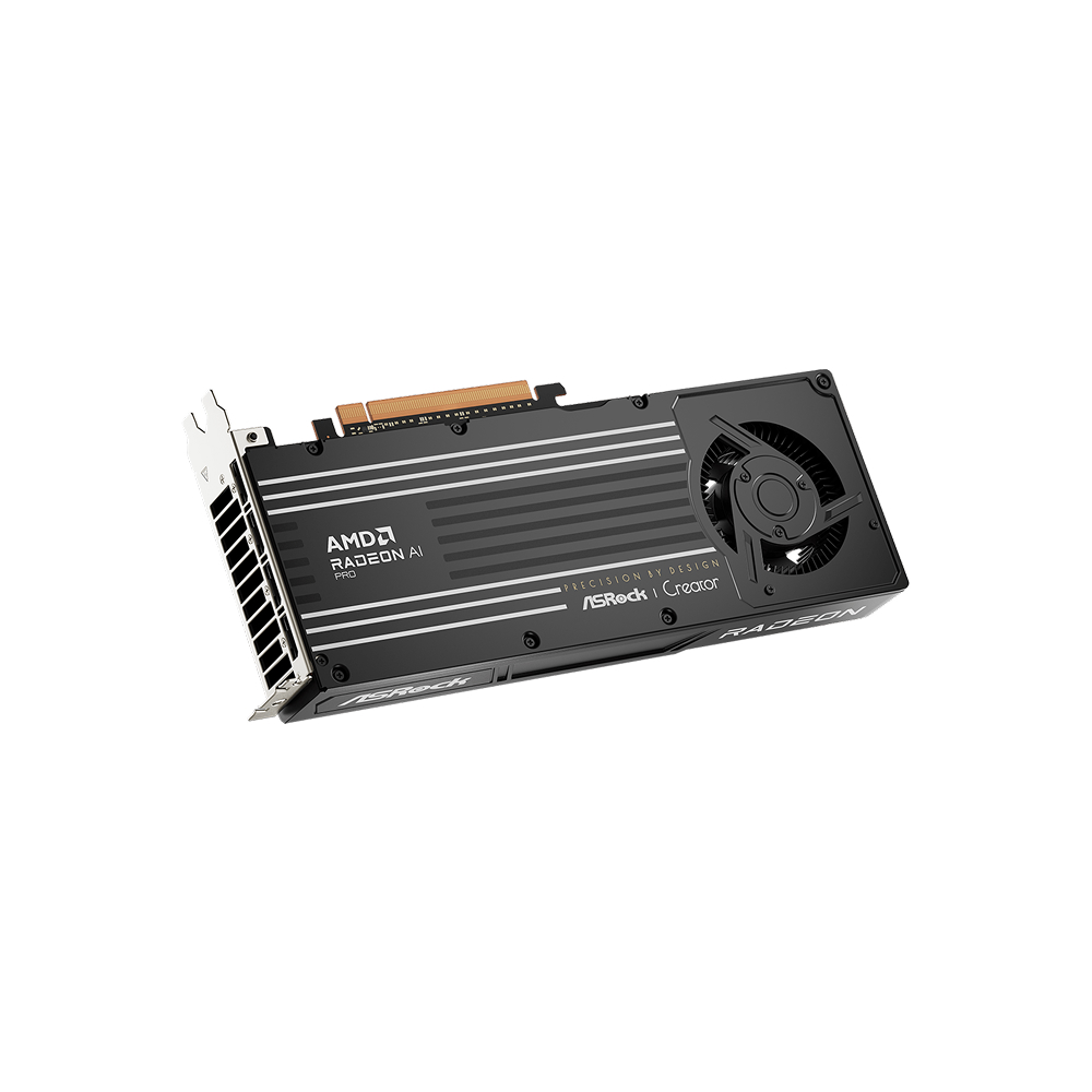 ASRock Radeon AI PRO R9700 Creator 32GB GDDR6 Graphics Card