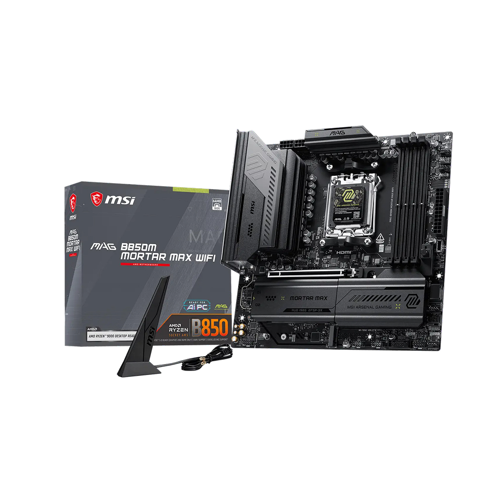 MSI B850M MAG MORTAR MAX WIFI AM5 mATX Motherboard