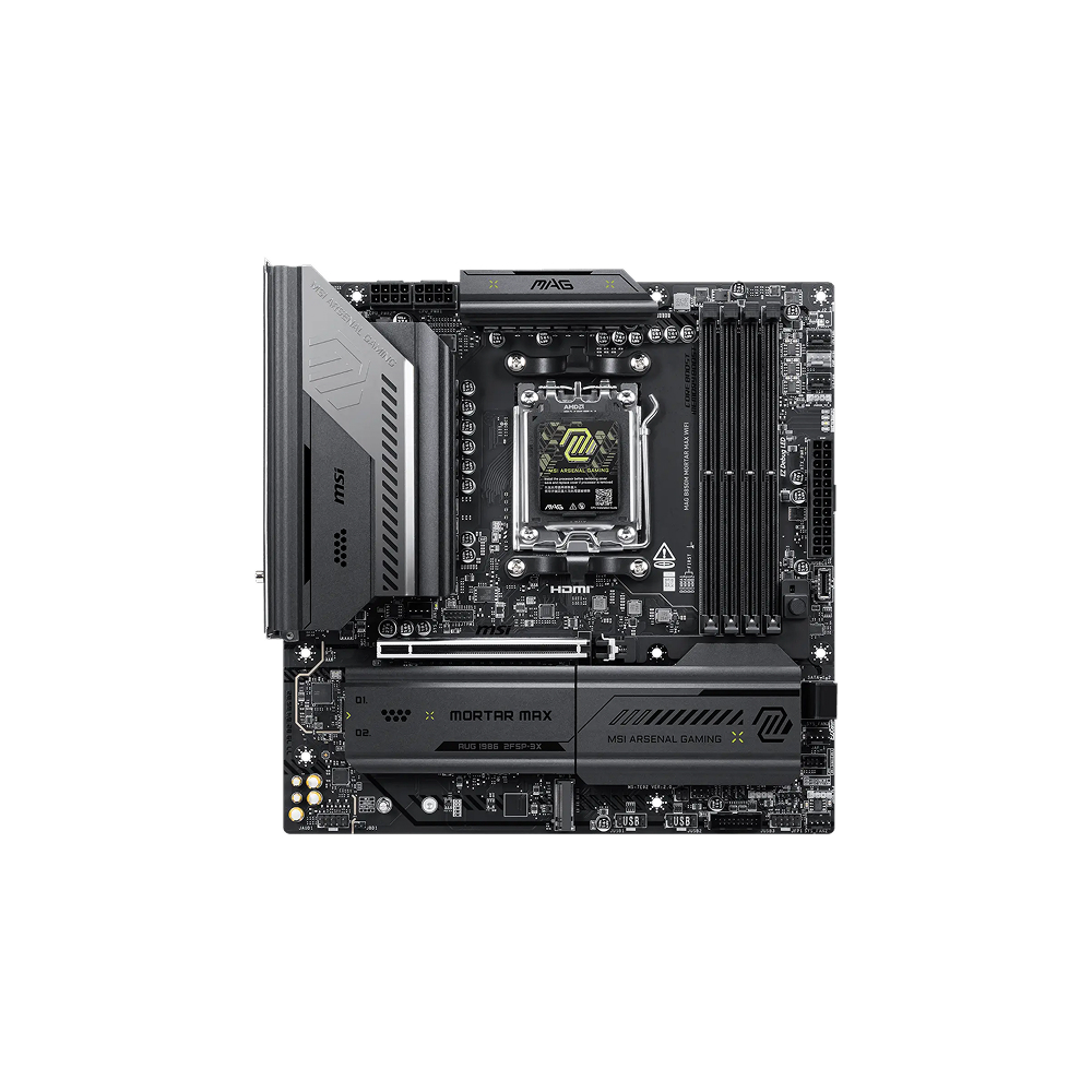 MSI B850M MAG MORTAR MAX WIFI AM5 mATX Motherboard
