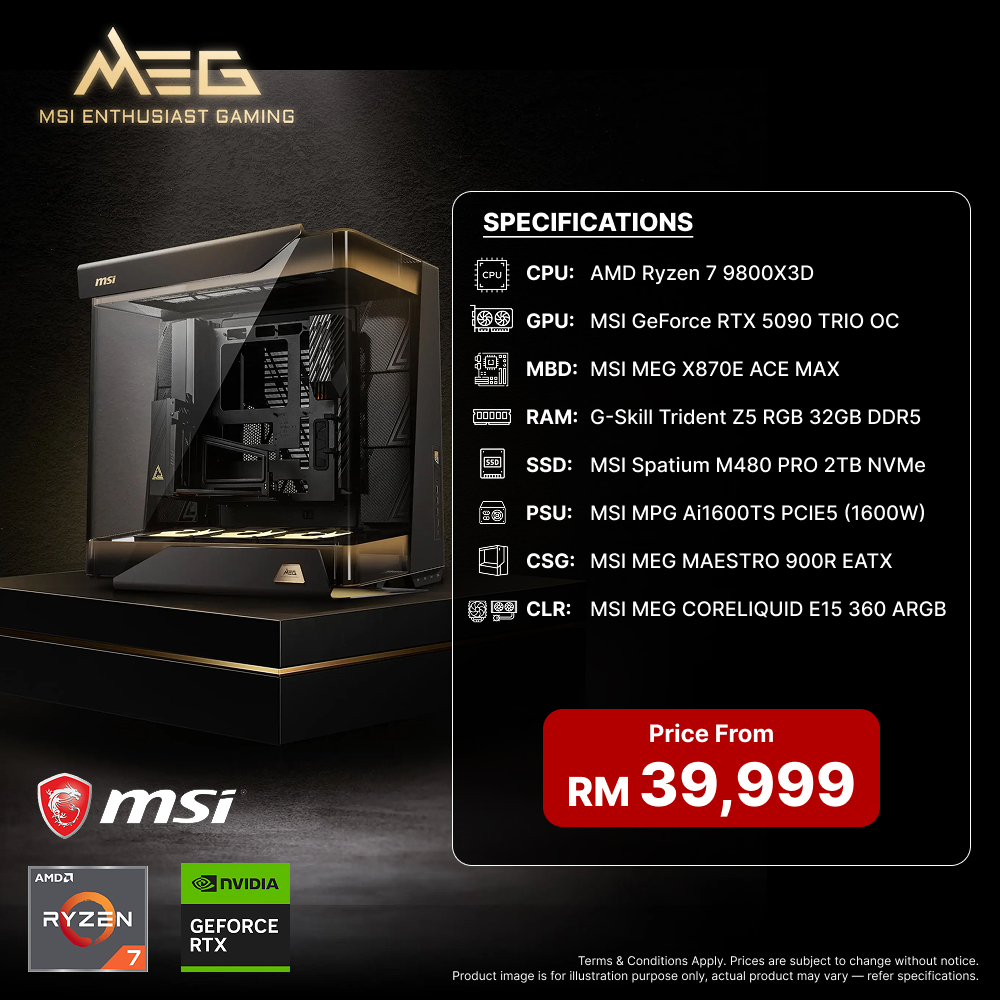 MSI MEG MAESTRO 900R - PC Build Package