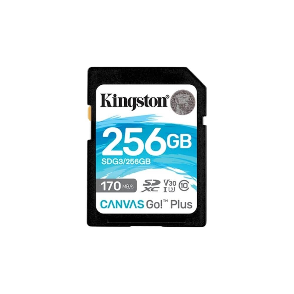 Kingston Canvas Go Plus 256GB SD Card UHS-I C10 U3 V30 A1
