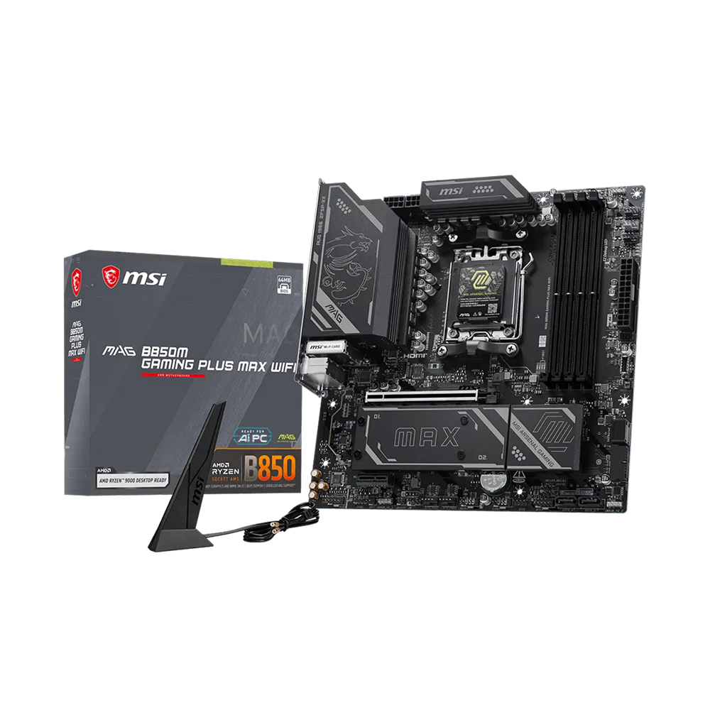 MSI MAG B850M GAMING PLUS MAX WIFI AM5 mATX Motherboard