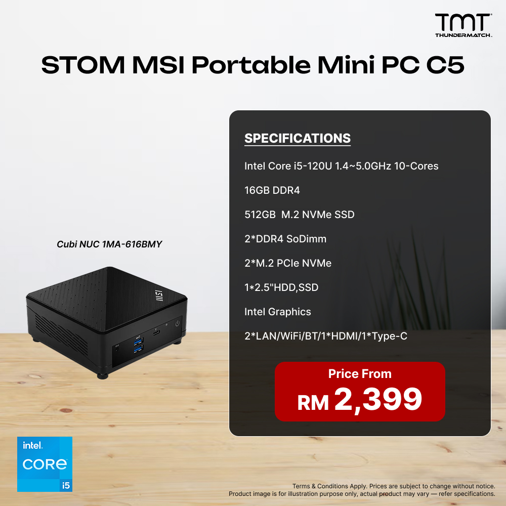 STOM MSI Portable Mini PC C5 - PC Package