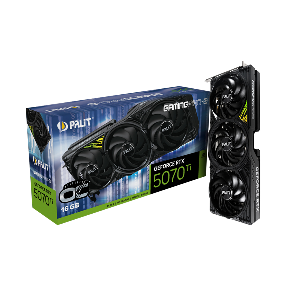 Palit GeForce RTX 5070 Ti GamingPro-S OC 16GB GDDR7 Graphics Card