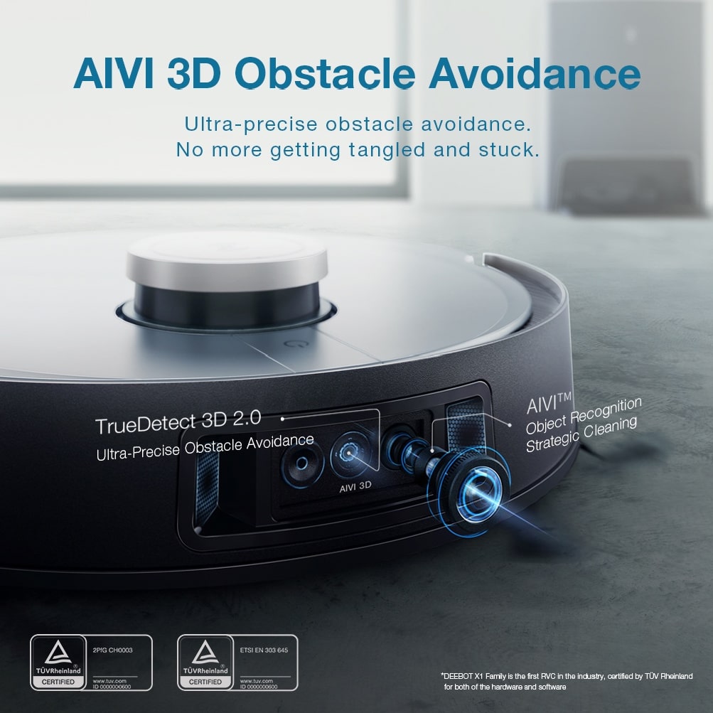 Ecovacs Deebot X1 Robot Vacuum Cleaner | 5-In-1 Auto-Clean Station