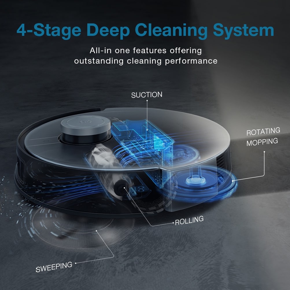 Ecovacs Deebot X1 Robot Vacuum Cleaner | 5-In-1 Auto-Clean Station