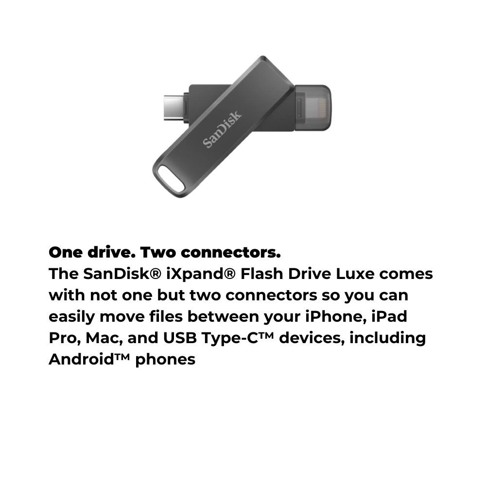 SanDisk iXpand IX70N OTG USB 3.2 Lightning Flash Drive