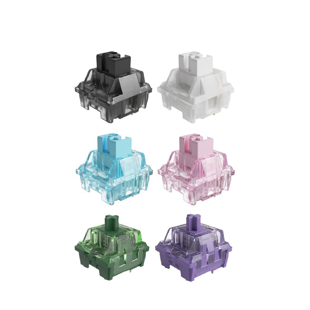 Akko CS Jelly Switches with Stable Dustproof Stem for MX Mechanical Keyboard - 45 Pcs
