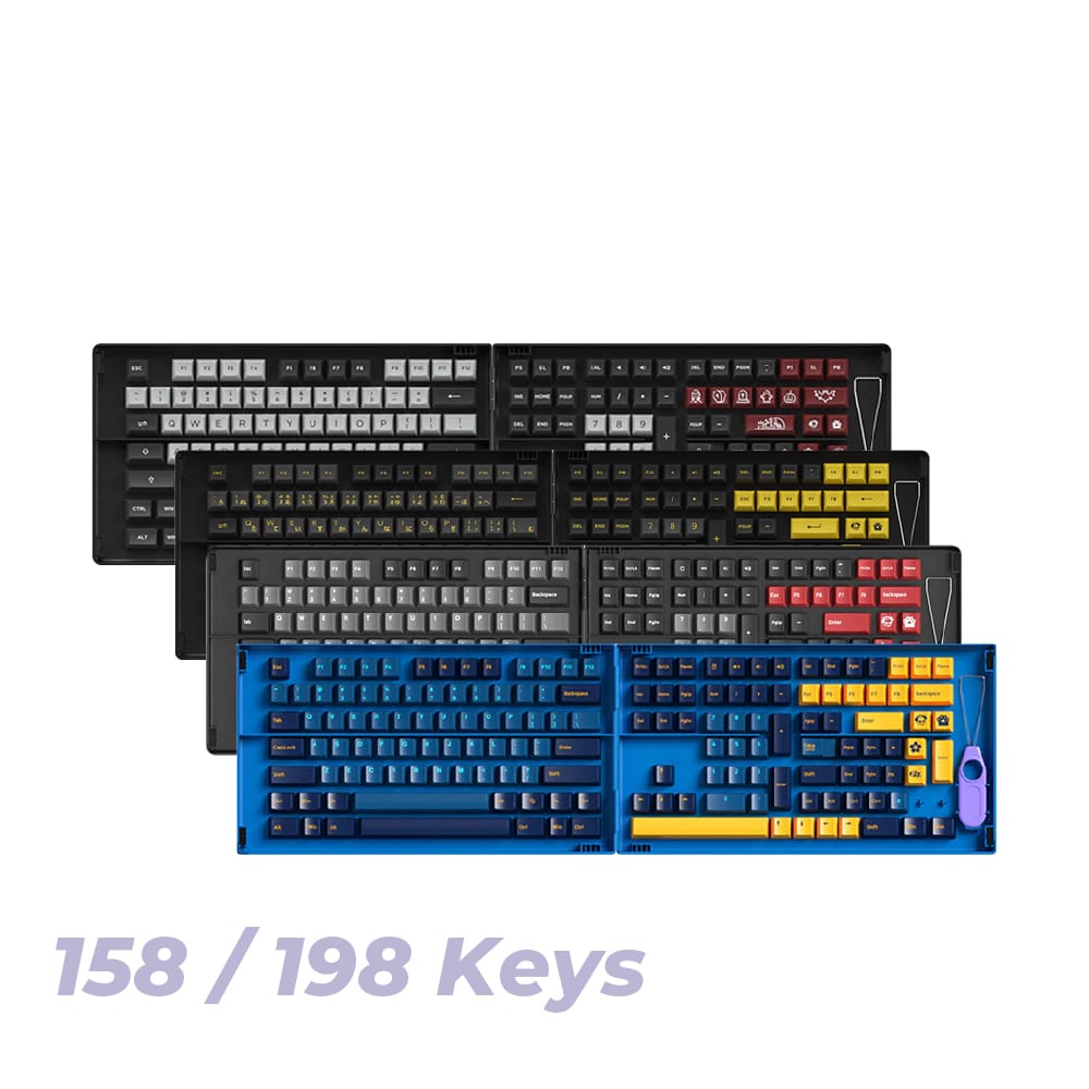 Akko PBT Double-Shot Full Keycap Set for Mechanical Keyboards