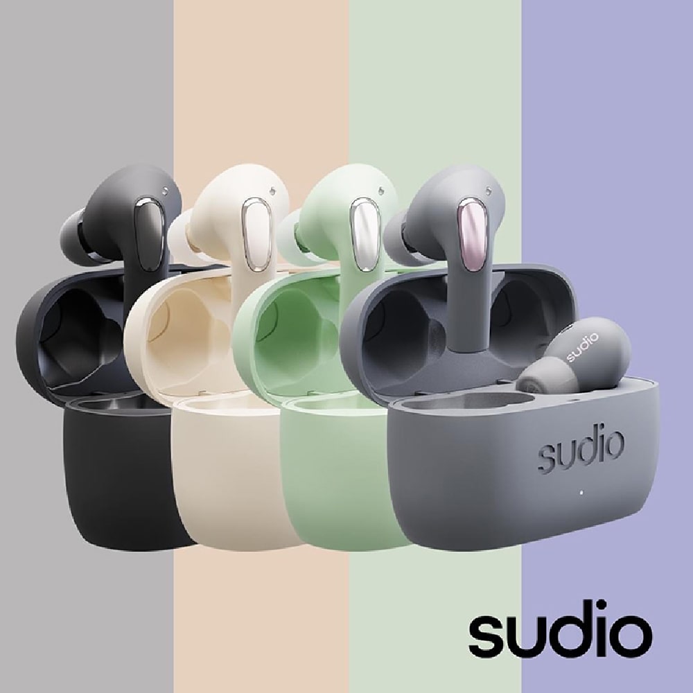 Sudio E2 Hybrid ANC True Wireless Earbuds - 3 Year Warranty