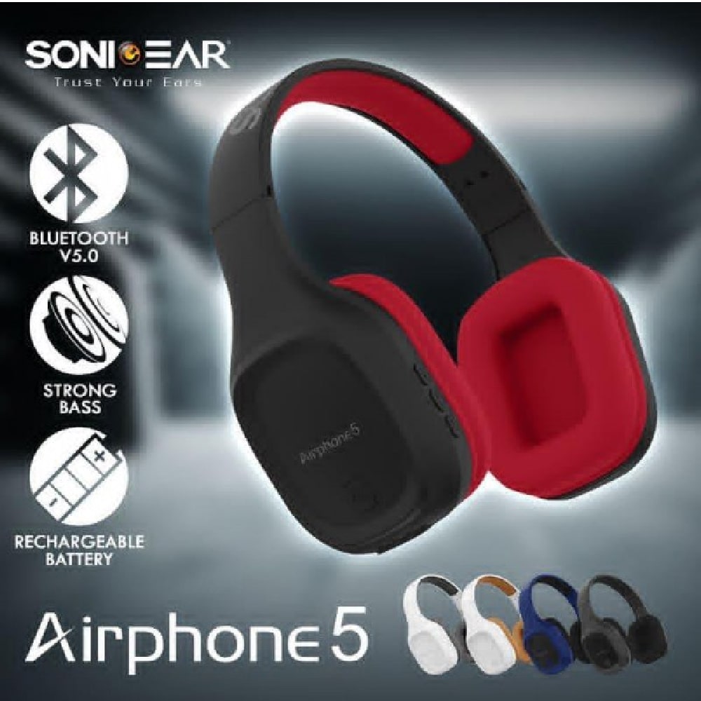 SonicGear Airphone 5 Strong Bass Bluetooth Headphone