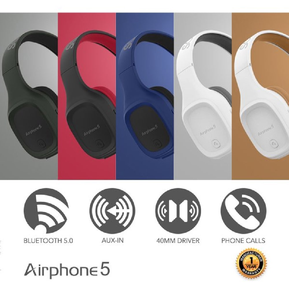 SonicGear Airphone 5 Strong Bass Bluetooth Headphone