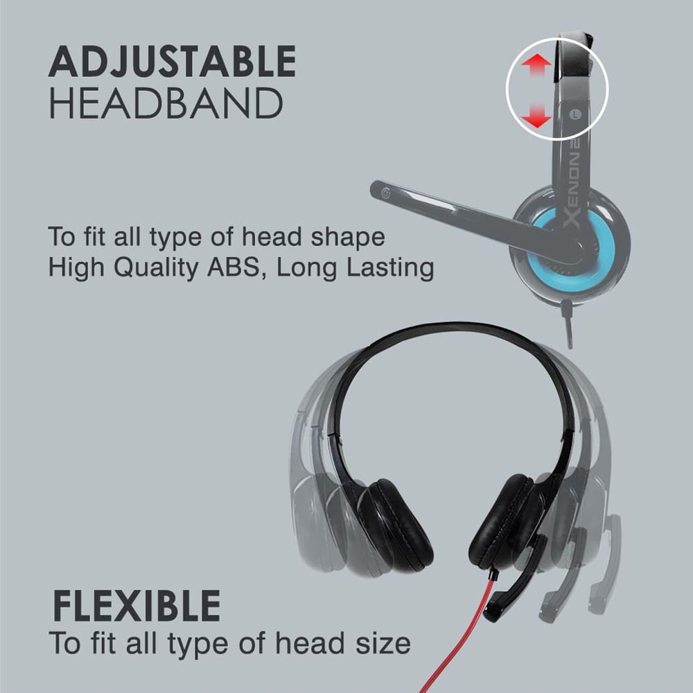 SonicGear Xenon 2 Stereo Headphones with Mic For Smartphones and Tablets