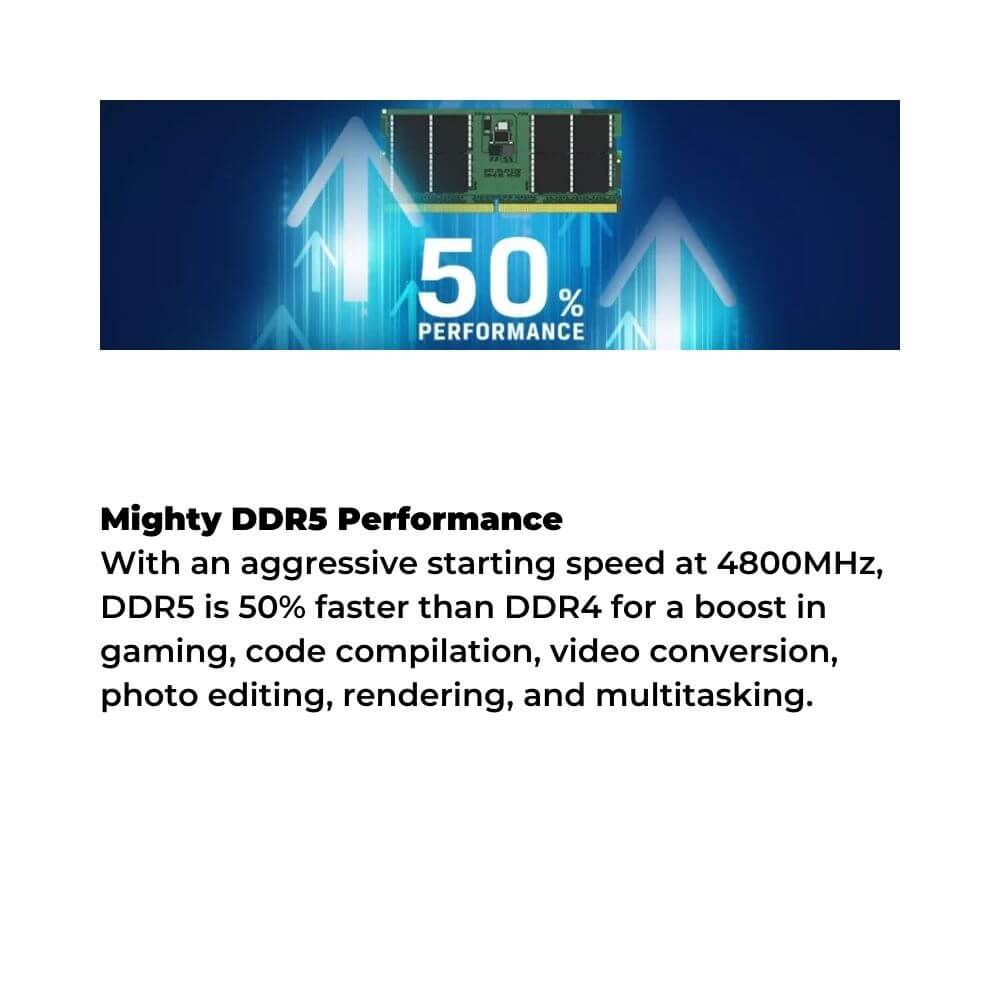 Kingston DDR5 Certified Branded Laptop RAM