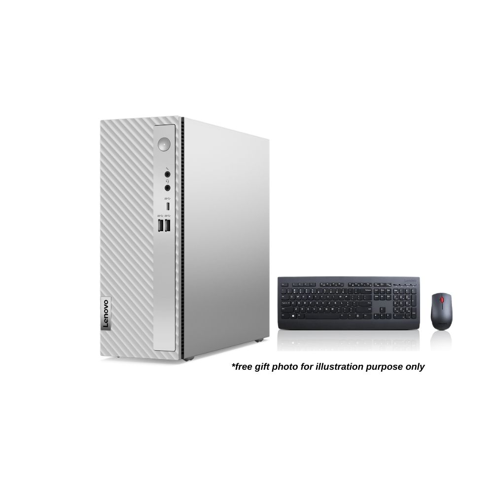 Lenovo IdeaCentre 3 90SM002XMI Desktop | Intel Pentium Gold G7400 | 8GB RAM 256GB SSD | W11 | Keyboard + Mouse
