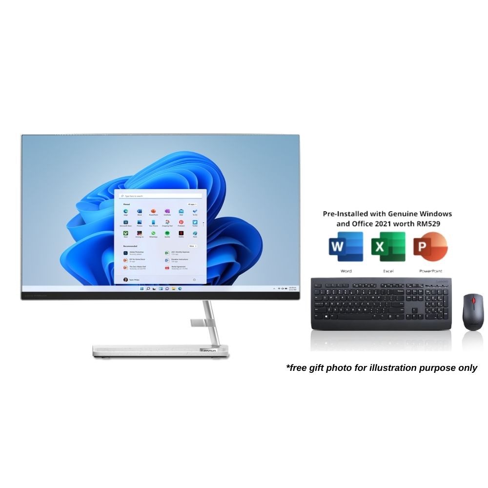 Lenovo IdeaCentre AIO 3 24IAP7 F0GH0038MI Desktop | i5-1240P | 8GB RAM 512GB SSD | 23.8" FHD | MS OFFICE+Keyboard Mouse