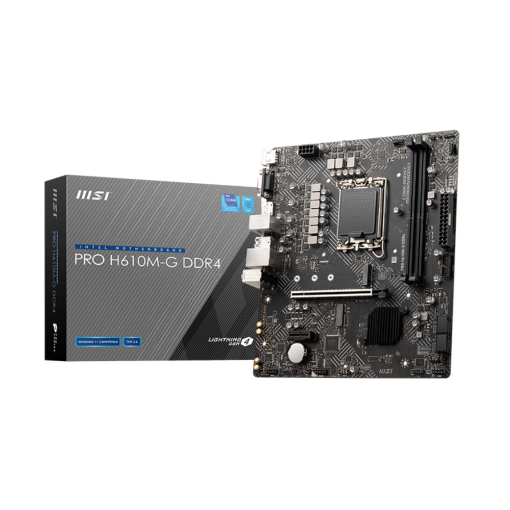 MSI Pro H610M-G D4 mATX Motherboard