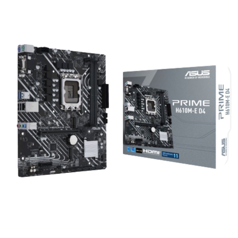 Asus LGA1700 Intel H610 PRIME H610M-E D4 CSM mATX Motherboard