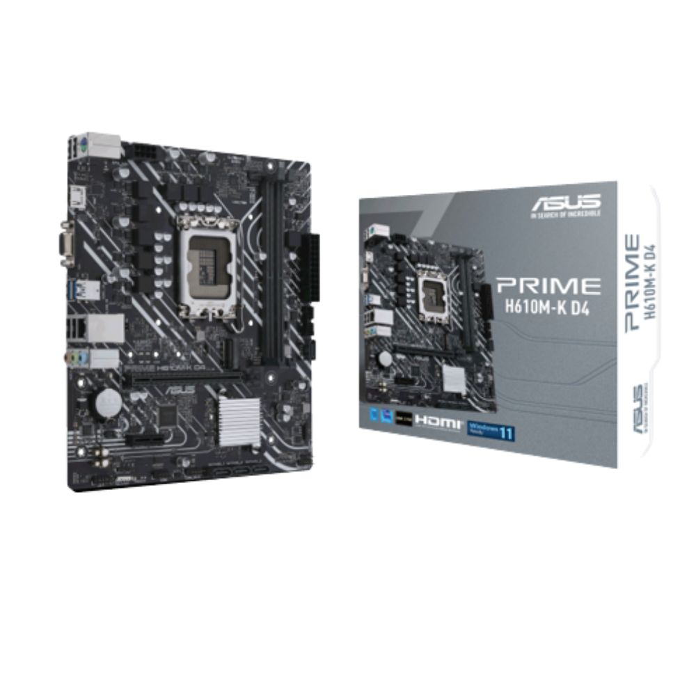 Asus LGA1700 Intel H610 PRIME H610M-K D4 mATX Motherboard