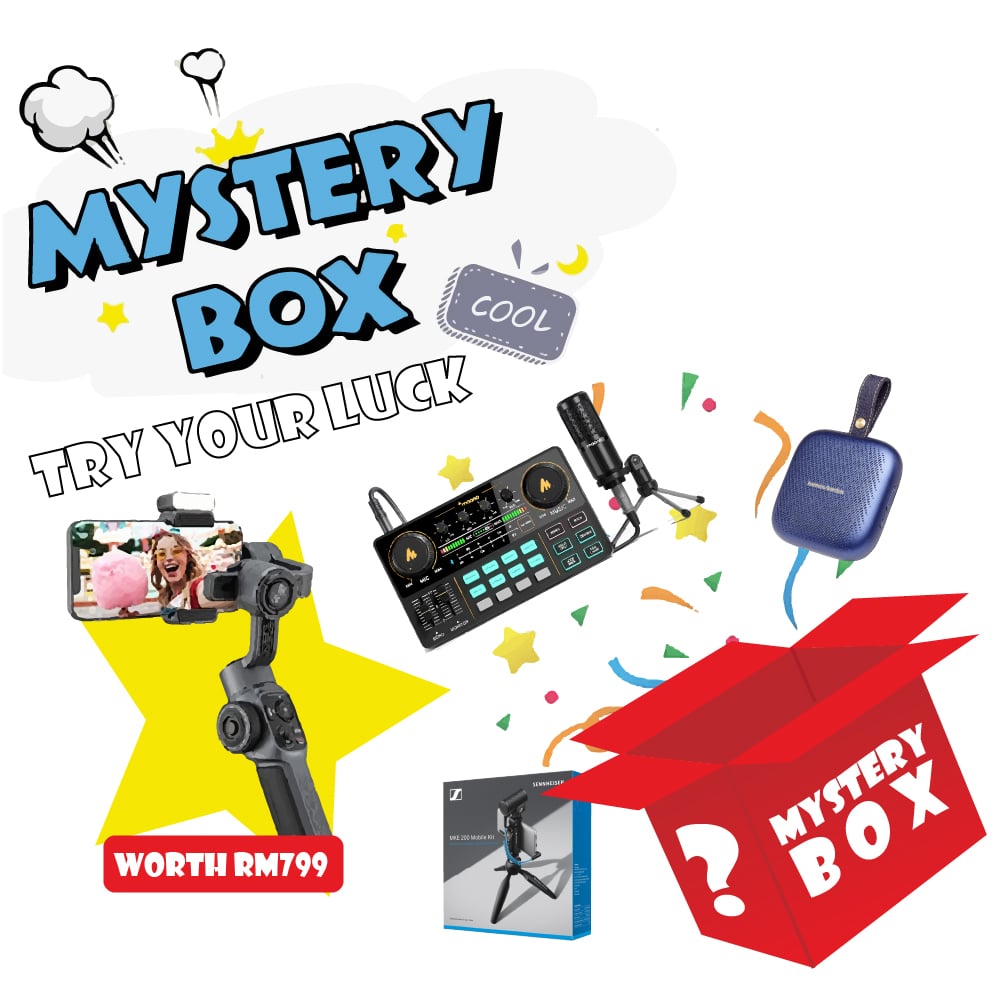 mystery box, electronic mystery box, tech mystery box