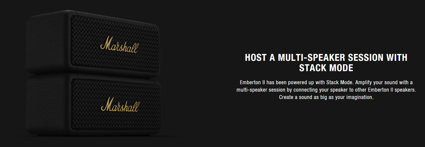 Marshall Emberton II Portable Bluetooth Speaker (1 Year Warranty)