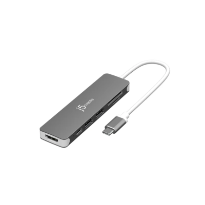 J5Create USB-C 6-in-1 4K HDMI&trade; Multi-Port Hub (JCD353)
