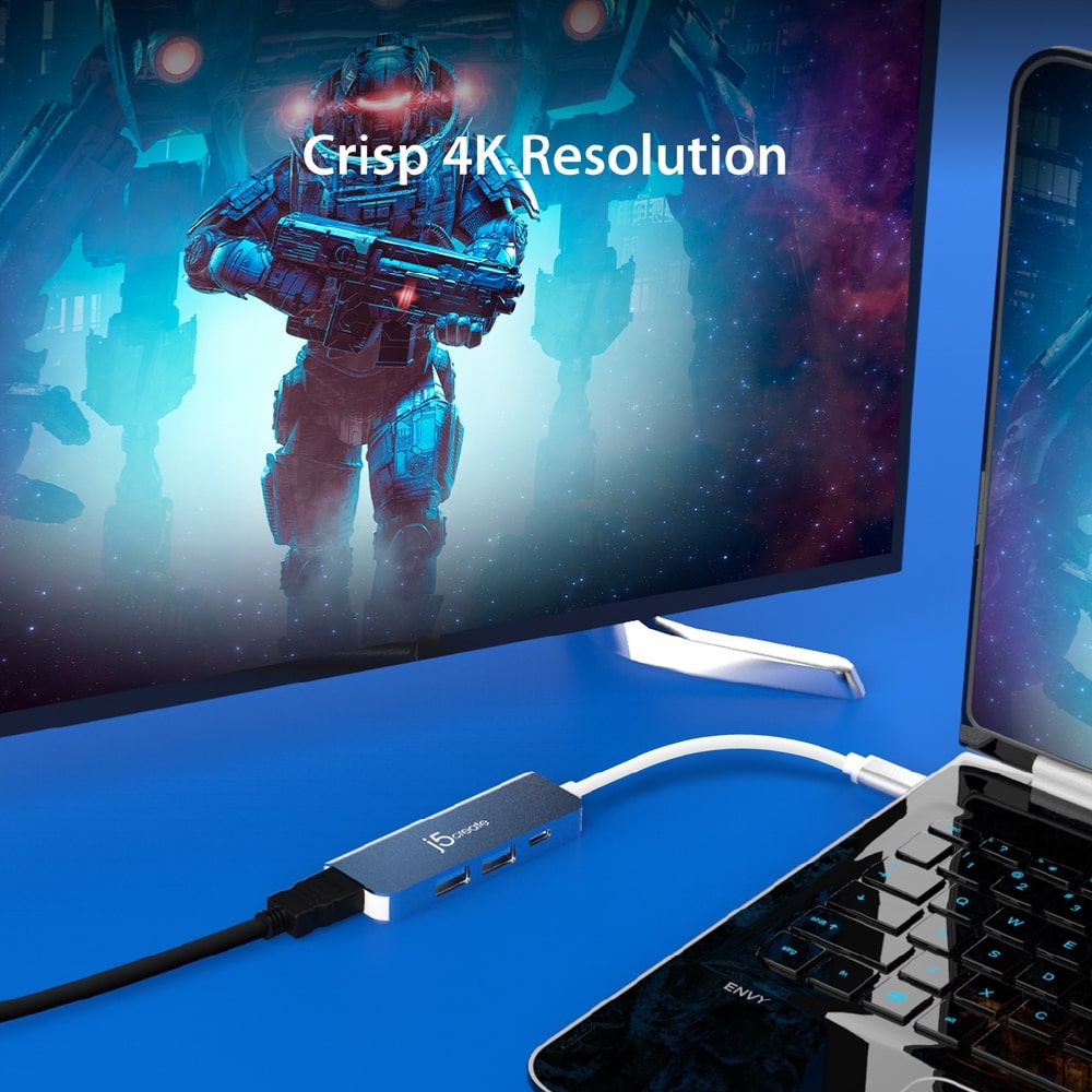 J5Create USB-C 5-in-1 4K HDMI™ Multi-Port Hub with Power Delivery (JCD371)