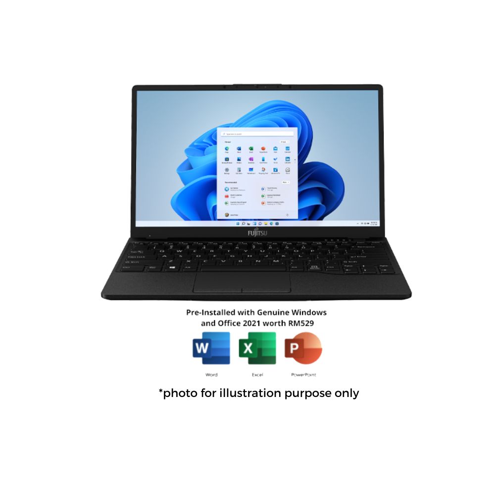 Fujitsu UH-X 4ZR1G97606 Black Laptop | i7-1165G7 | 16GB RAM 1TB SSD | 13.3