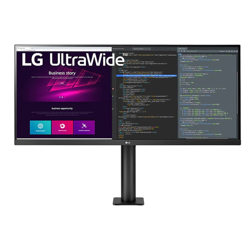 LG 34WN780 Monitor | 34" / 5ms / WQHD 3440x1440 | IPS | HDMI / DP | Audio | Adjustable | Rotation | 3 Years Warranty