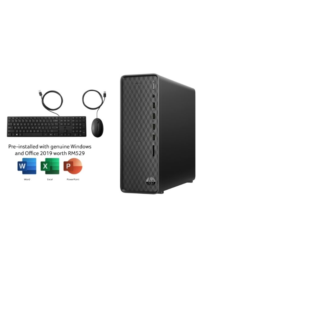 HP Slim S01pF2042d 6Y0V0PA Desktop i512400 8GB RAM 512GB SSD