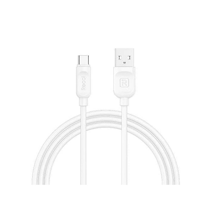 Recci Rayline RCT-P100 Type C Cable 1M Black/ White